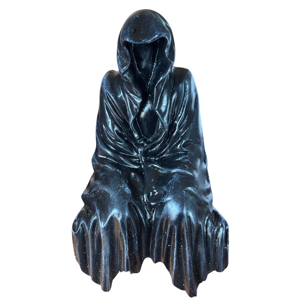 New Black Grim Reaper Shelf Sitter Figurine Gothic Faceless‎ Ghost Decor 5.25 in